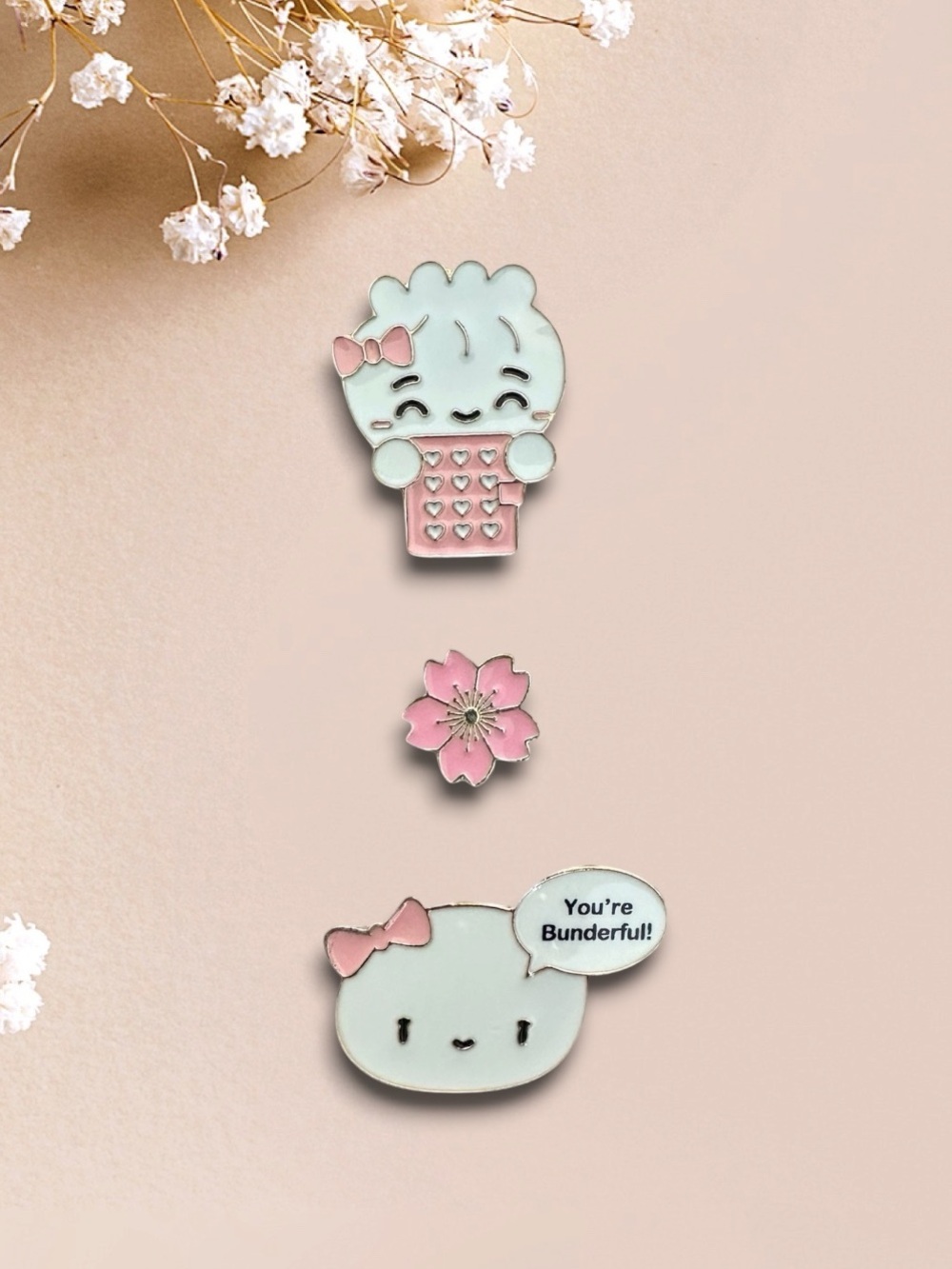 Cute Dim-sum & Bun Enamel Pin Set of 3